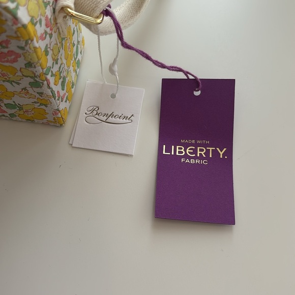 Liberty Green and Yellow Mini Bags with Floral Design